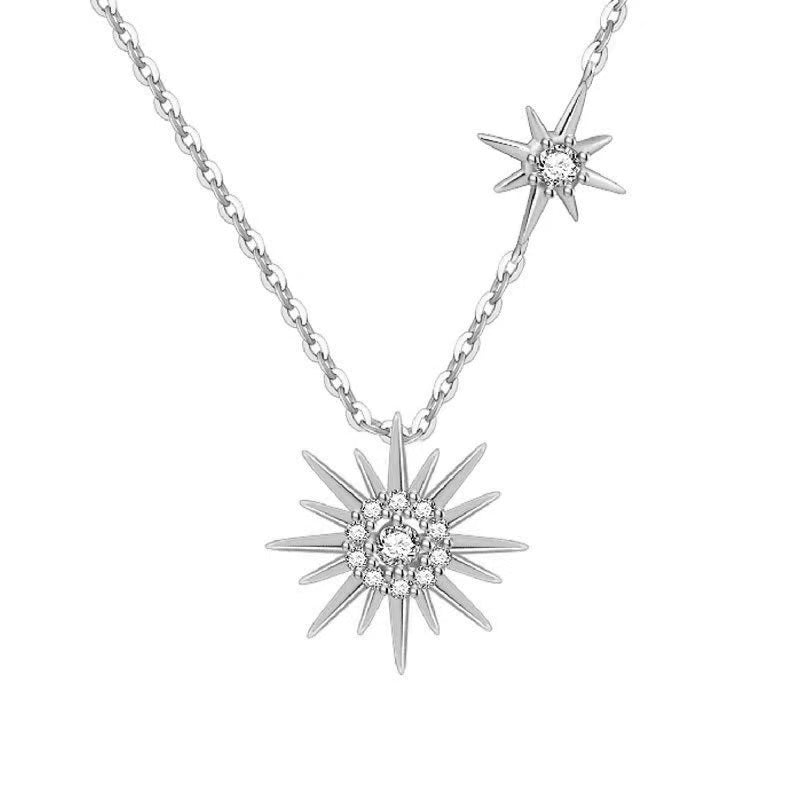 Wholesale Sunflower clavicle necklace